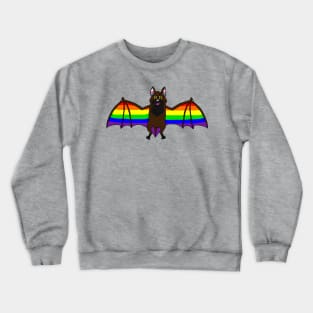 Gay Pride Bat Crewneck Sweatshirt
